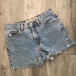 Vintage Guess cut off denim shorts size 25 waist